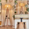 Sabadim Golvlampa Beige, Naturfärger, 1-ljuskällor