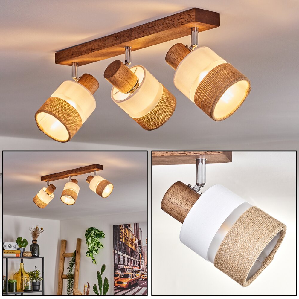 Fallhagen Taklampa Krom, Mörkbrun, 3-ljuskällor main product photo
