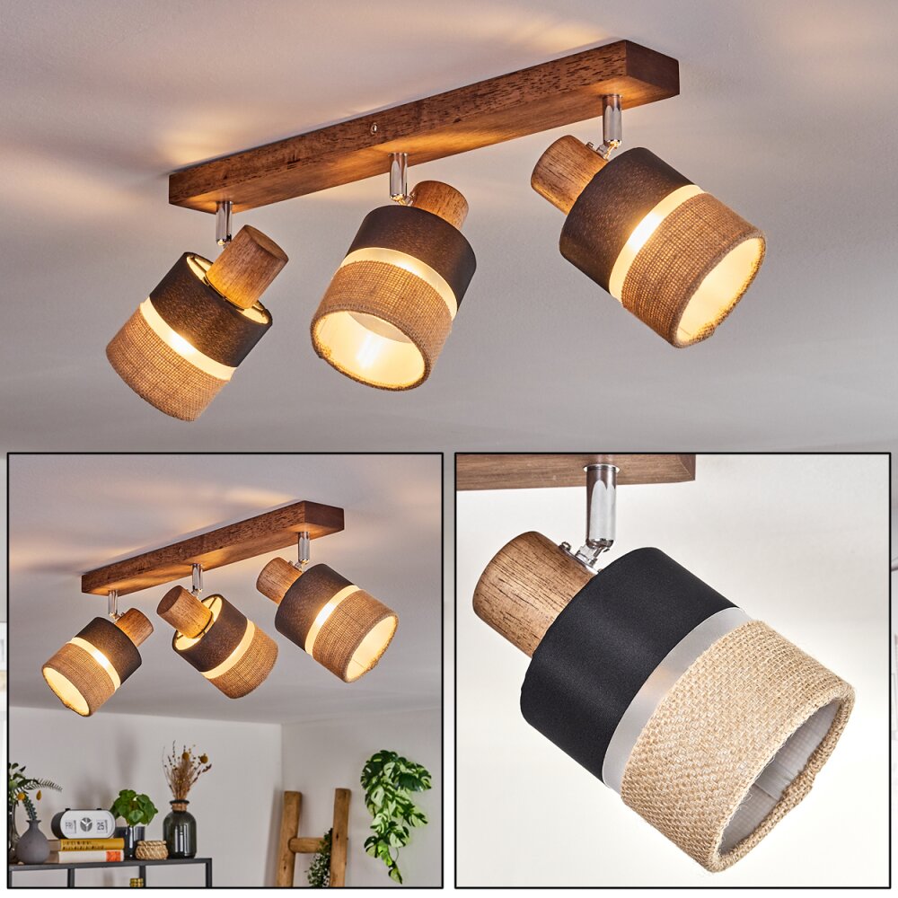 Fallhagen Taklampa Krom, Mörkbrun, 3-ljuskällor main product photo