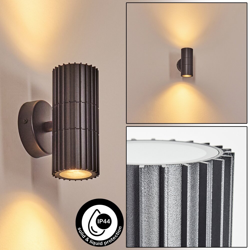Cidral vägglampa utomhus, Up & Down Lampa Svart, 2-ljuskällor main product photo