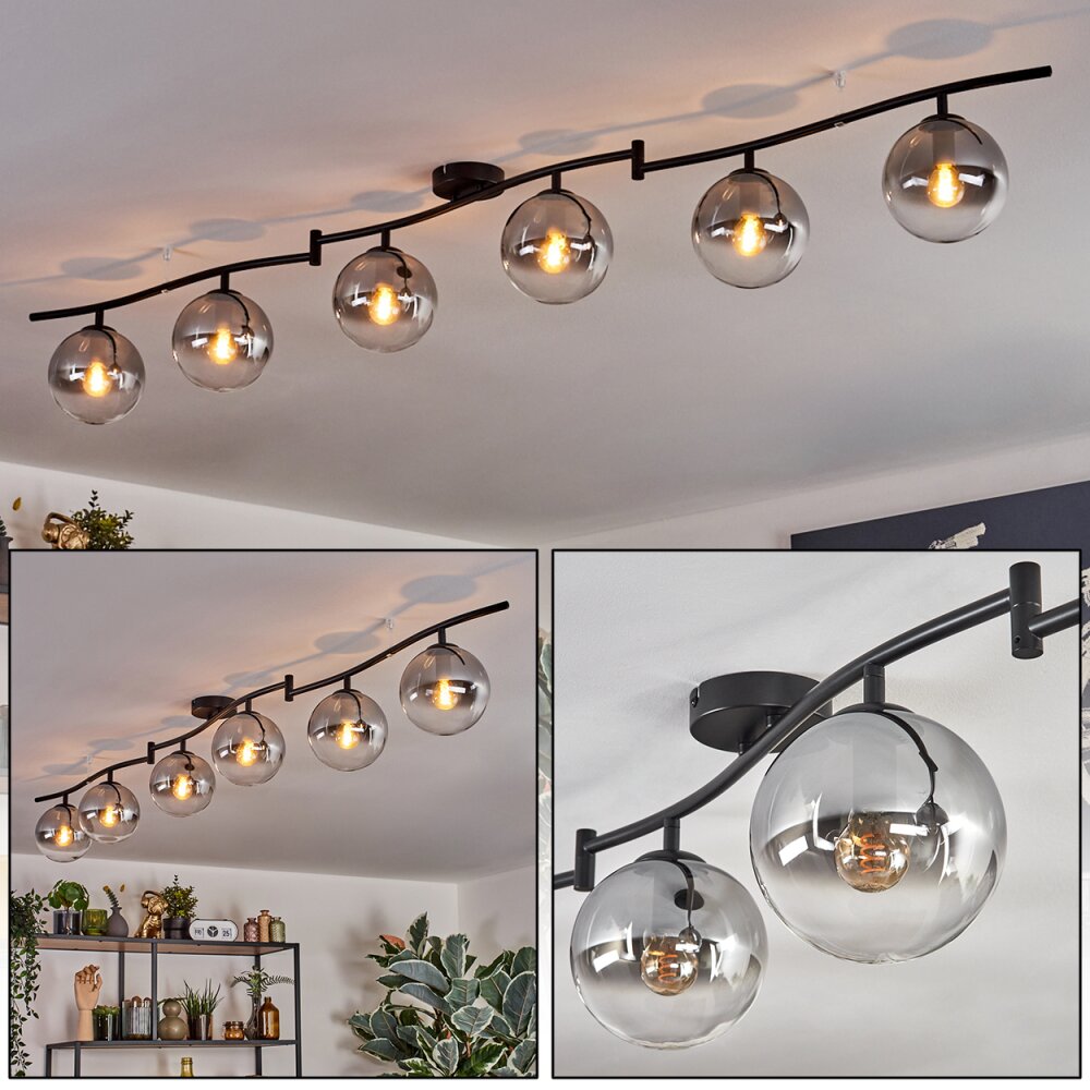 Gastor Taklampa, kullampa Krom, Klart, Rökfärger, 6-ljuskällor main product photo