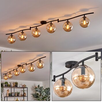 Gastor Taklampa, kullampa Amber, 6-ljuskällor Gastor Taklampa, kullampa Amber, 6-ljuskällor