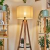 Bassagoda Golvlampa Naturfärger, Svart, 1-ljuskällor