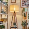 Bassagoda Golvlampa Naturfärger, Svart, 1-ljuskällor