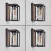 Portalis vägglampa utomhus Brun, träoptik, Svart, 1-ljuskällor