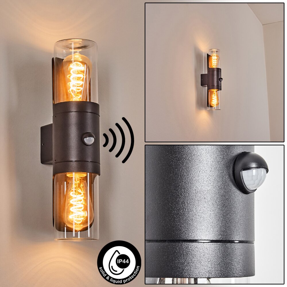 Morbak vägglampa utomhus, Up & Down Lampa Svart, 2-ljuskällor main product photo