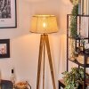 Sabadim Golvlampa Naturfärger, Svart, 1-ljuskällor