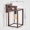 Trancozelos vägglampa utomhus Rostfärger, 1-ljuskällor