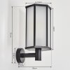 Monfanim vägglampa utomhus Svart, 1-ljuskällor Monfanim vägglampa utomhus Svart, 1-ljuskällor