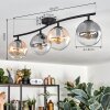 Gastor Taklampa, kullampa Amber, Klart, Rökfärger, 4-ljuskällor
