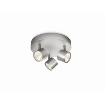 Philips Lampor STAR Taklampa, Takstrålkastare LED Aluminium, 3-ljuskällor