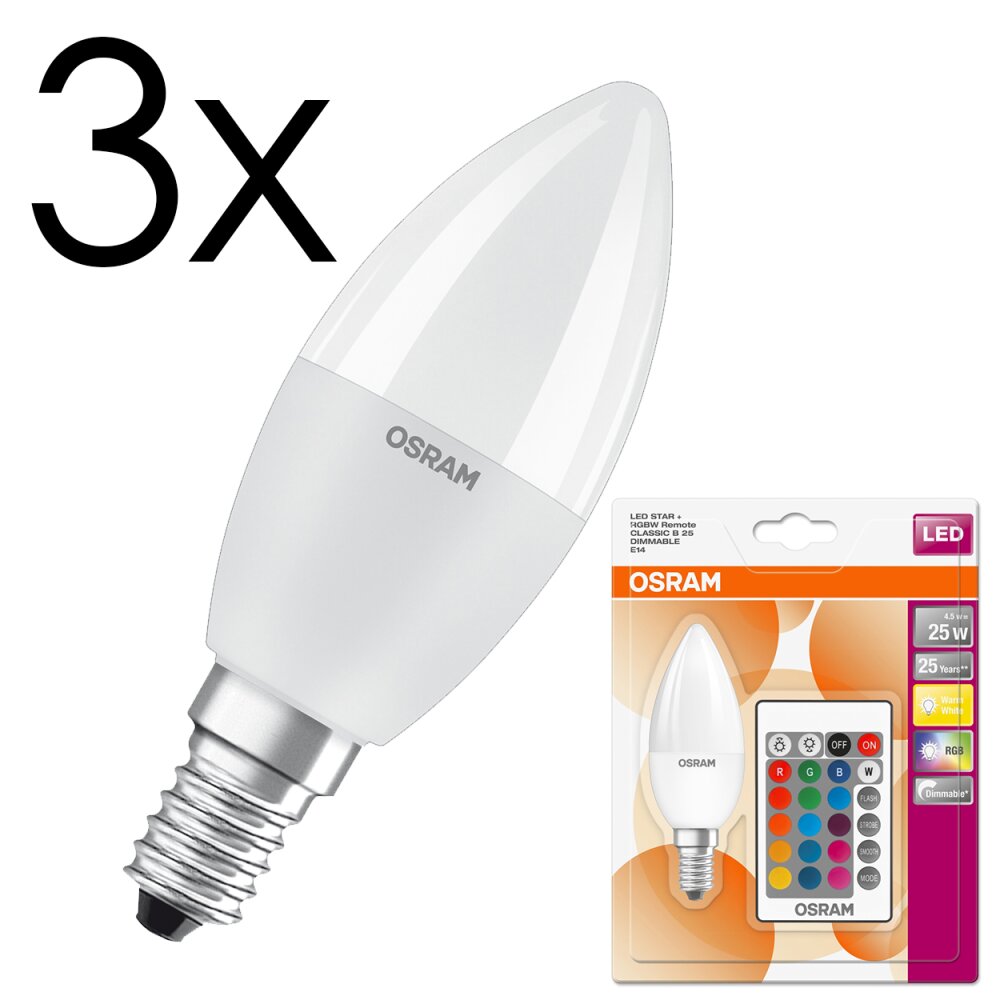 E14 LED 4.5 Watt varmvit dimbar 250 Lumen main product photo