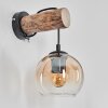 Koyoto kullampa, Vägglampa 24 cm Naturfärger, Svart, 1-ljuskällor