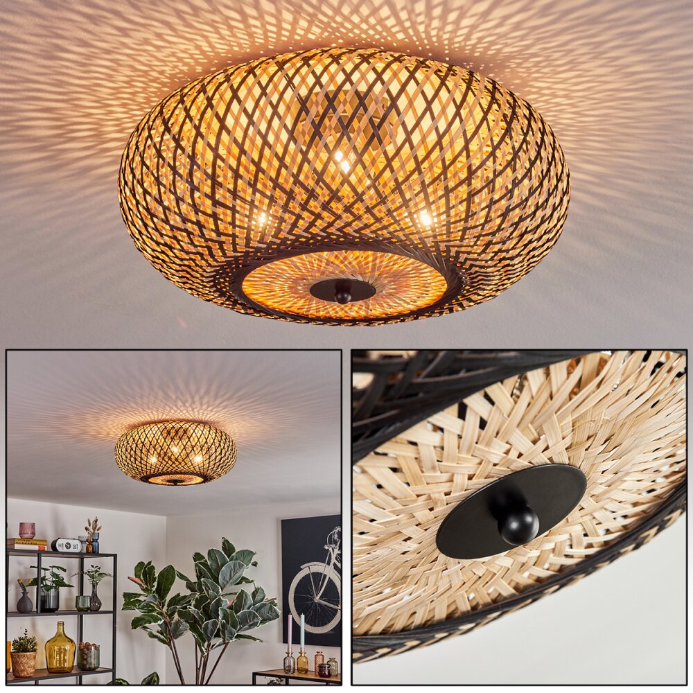 Bauro Taklampa 40 cm Svart, 3-ljuskällor main product photo