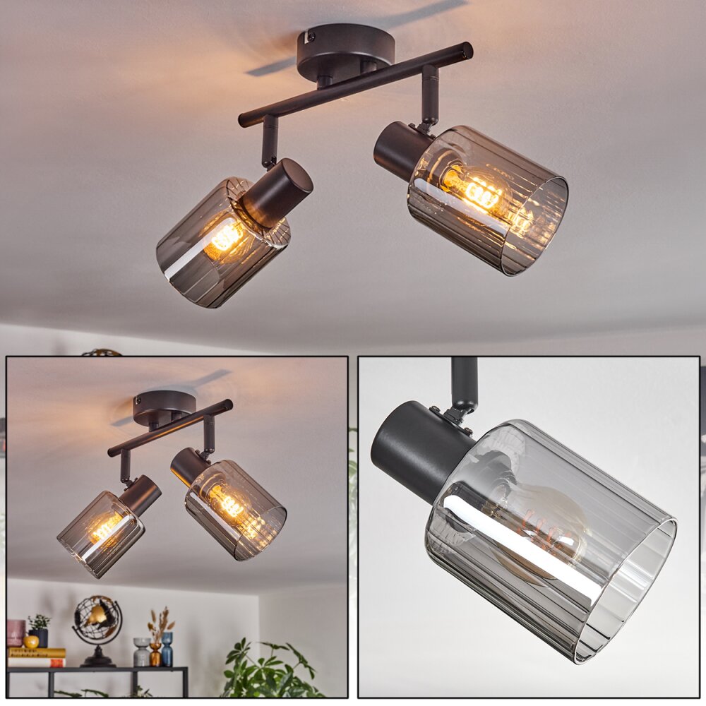 Aggebu Taklampa Svart, 2-ljuskällor main product photo