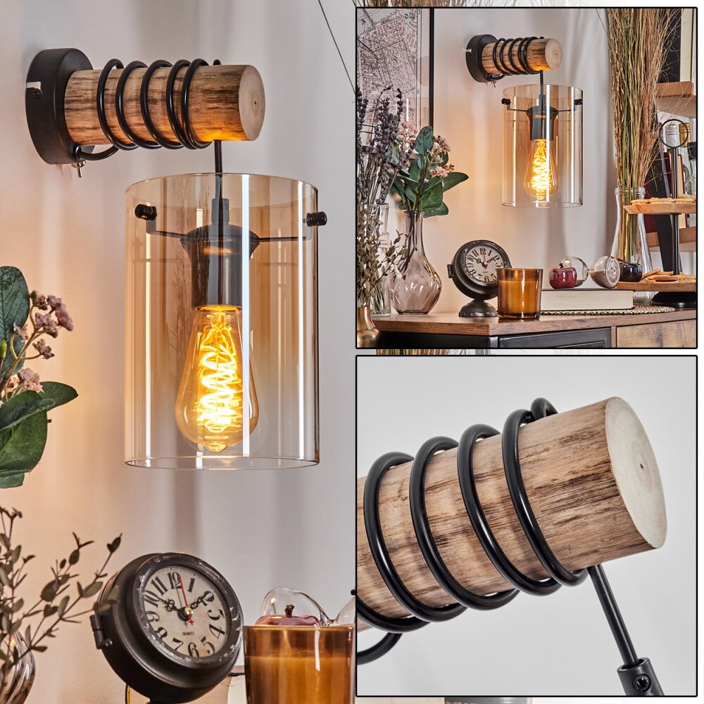 Parane Vägglampa Naturfärger, Svart, 1-ljuskällor main product photo