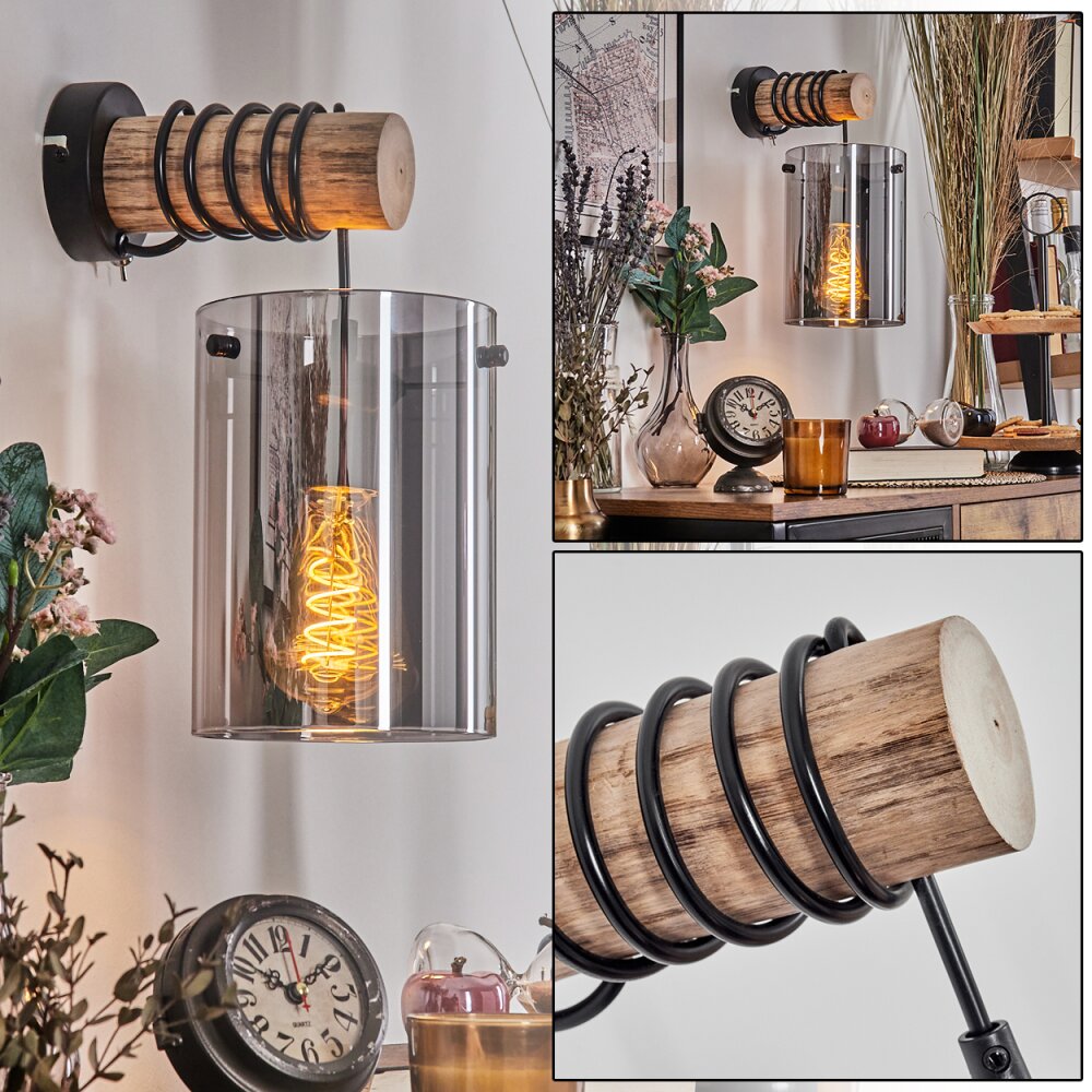 Parane Vägglampa Naturfärger, Svart, 1-ljuskällor main product photo