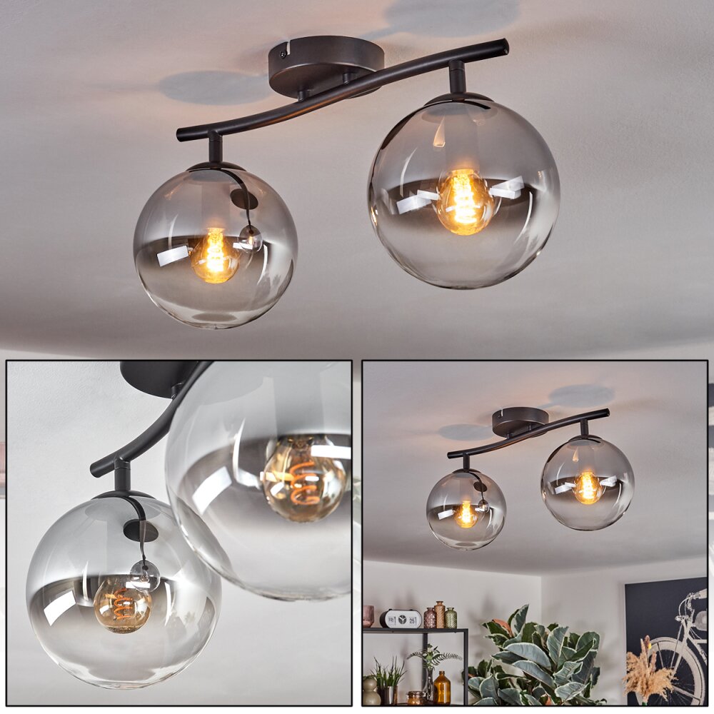 Gastor Taklampa, kullampa Klart, Rökfärger, 2-ljuskällor main product photo