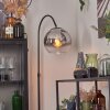 Koyoto kullampa, Golvlampa Krom, Klart, Rökfärger, 1-ljuskällor