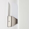Clear vägglampa utomhus, Vägglampa LED Nickel matt, 1-ljuskällor