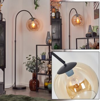 Koyoto kullampa, Golvlampa, Båglampor Amber, 1-ljuskällor