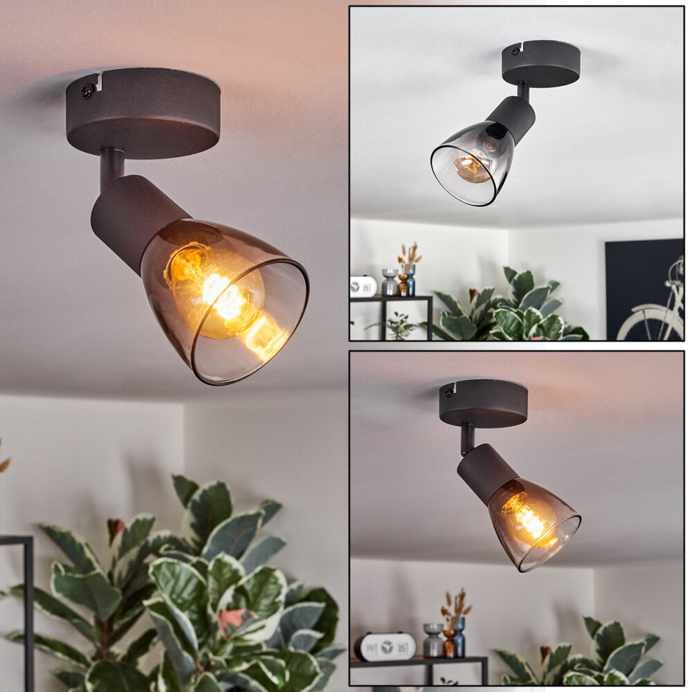Medelim Taklampa, Takstrålkastare Svart, 1-ljuskällor main product photo