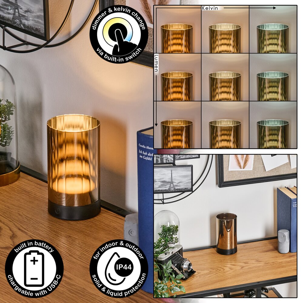 Grubbe Bordslampa utomhus, Bordslampa LED Svart, 1-ljuskällor main product photo