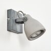 Lomma Vägglampa, Väggspotlight Stål borstat, 1-ljuskällor