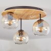 Koyoto Taklampa, kullampa Naturfärger, Svart, 3-ljuskällor