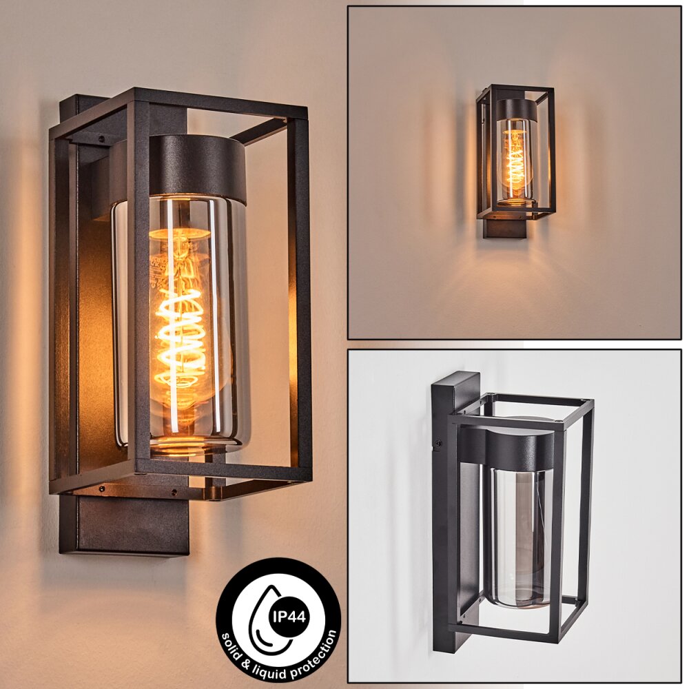 Boucinho vägglampa utomhus Svart, 1-ljuskällor main product photo