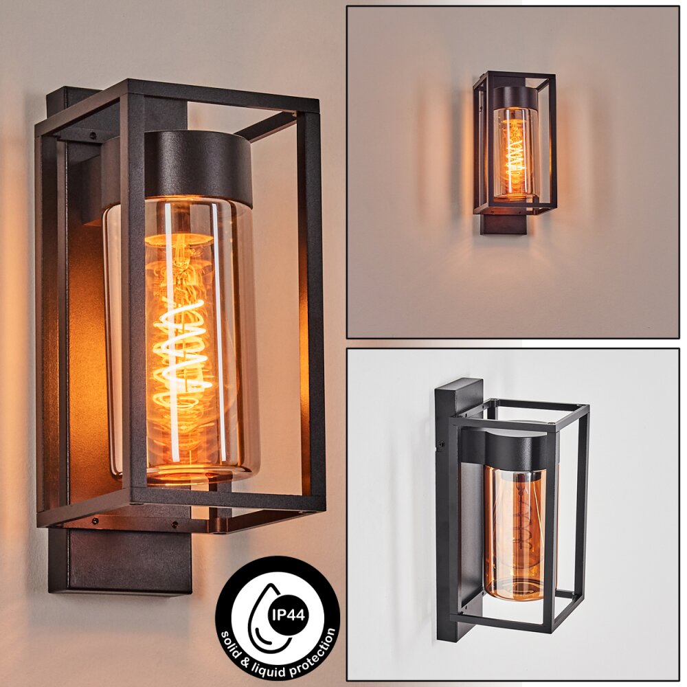 Boucinho vägglampa utomhus Svart, 1-ljuskällor main product photo