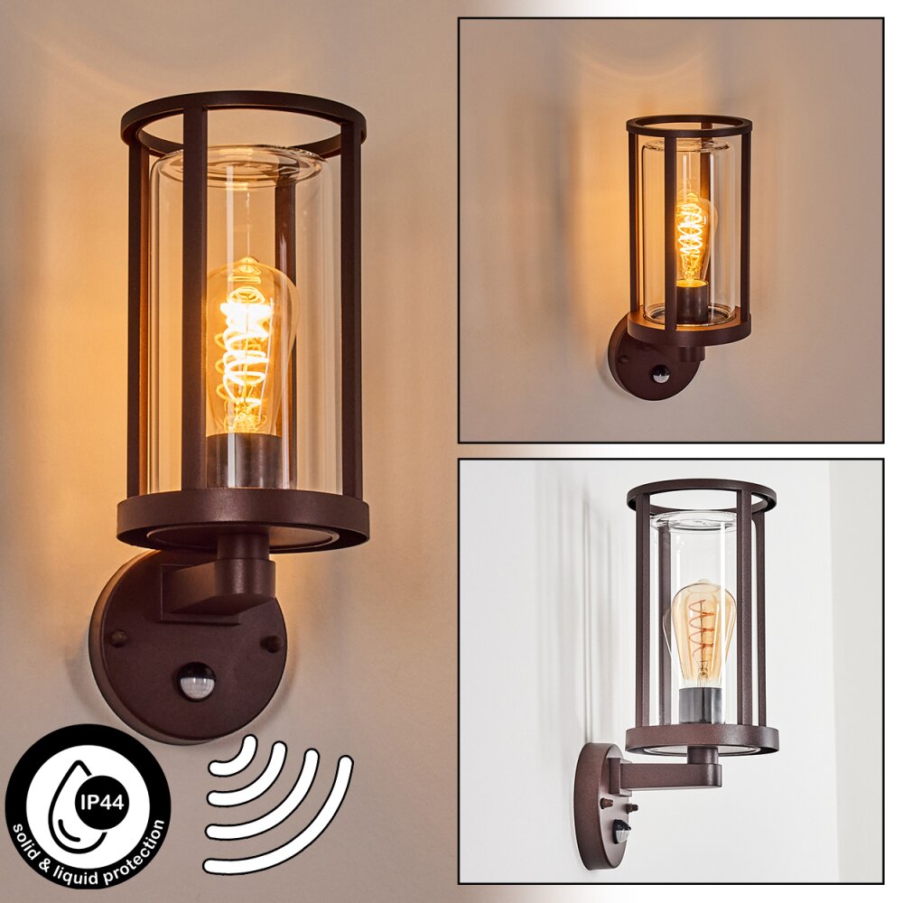 Martinha vägglampa utomhus Rostfärger, 1-ljuskällor, Rörelsedetektor main product photo