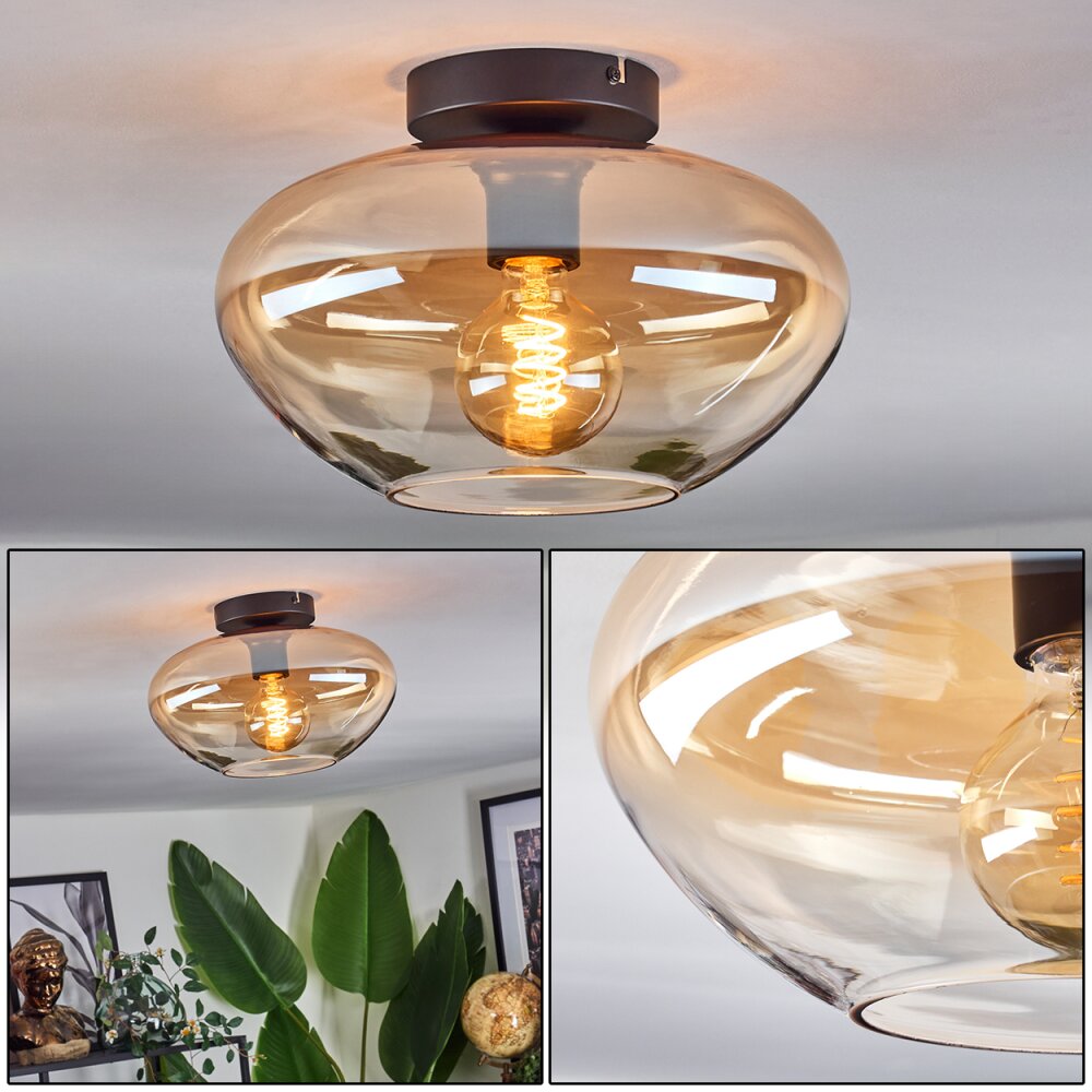 Mertola Taklampa Amber, Klart, 1-ljuskällor main product photo