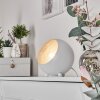 Hajo Bordslampa Silver, Vit, 1-ljuskällor