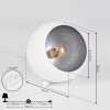 Hajo Bordslampa Silver, Vit, 1-ljuskällor