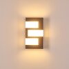 Lannion vägglampa utomhus, Vägglampa LED Färg i rostfritt stål, 3-ljuskällor