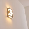 Lannion vägglampa utomhus, Vägglampa LED Färg i rostfritt stål, 3-ljuskällor