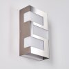 Lannion vägglampa utomhus, Vägglampa LED Färg i rostfritt stål, 3-ljuskällor