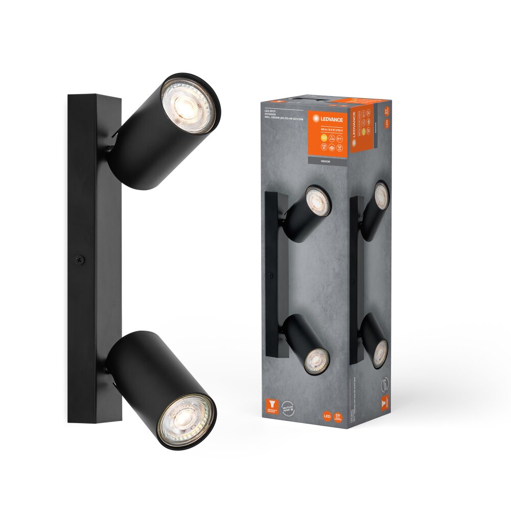 Ledvance Spot Taklampa LED Svart, 2-ljuskällor main product photo