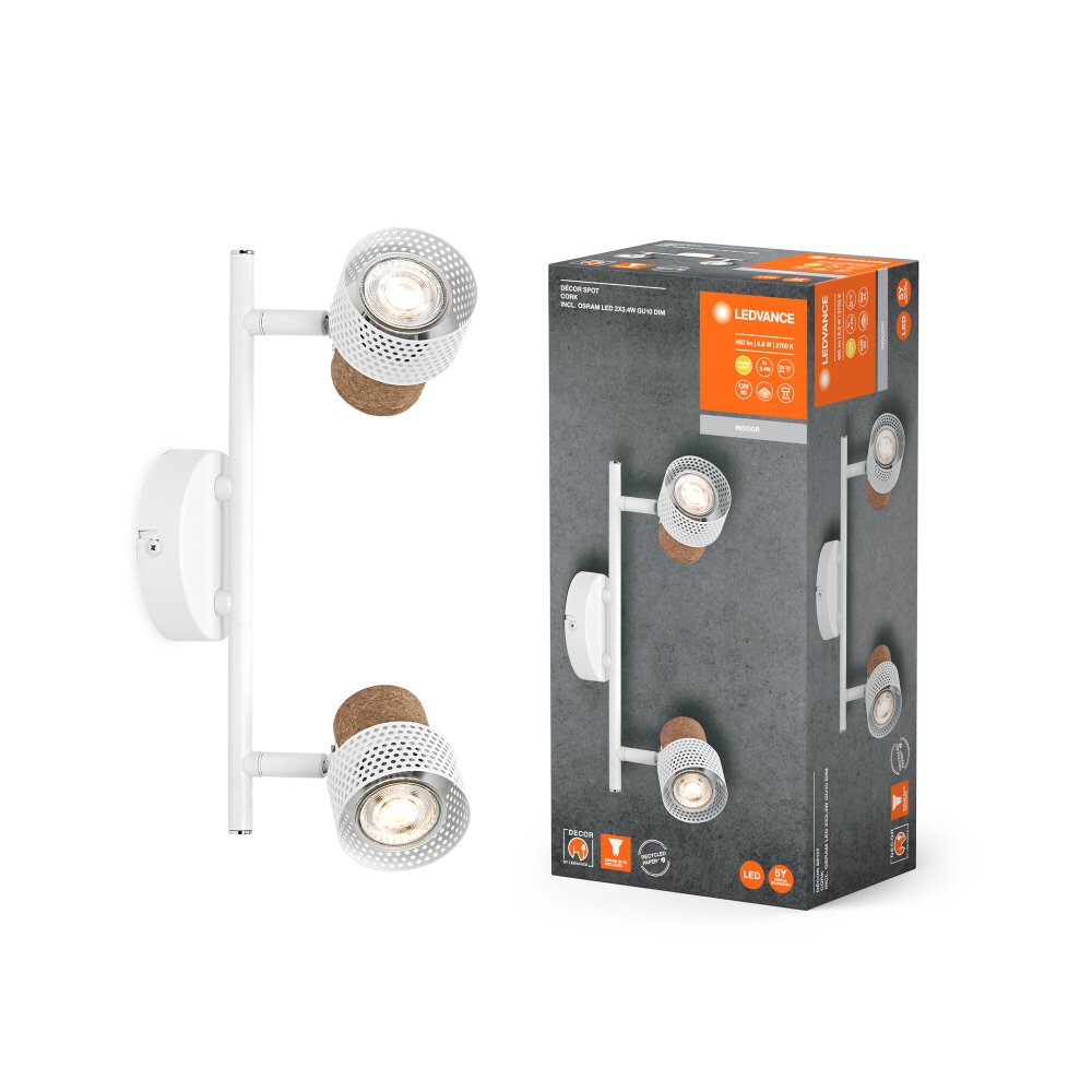 Ledvance Spot Taklampa LED Vit, 2-ljuskällor main product photo