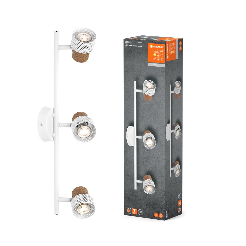 Ledvance Spot Taklampa LED Vit, 3-ljuskällor main product photo