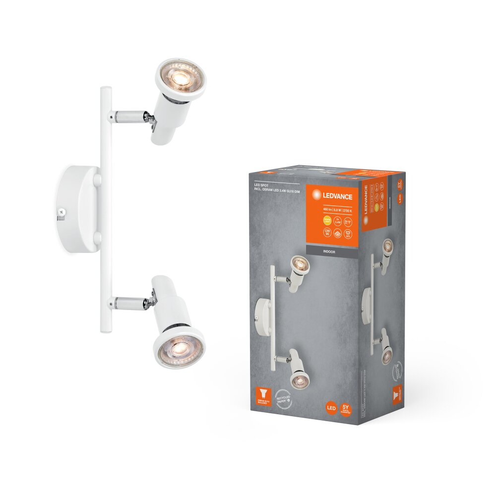 Ledvance Spot Taklampa LED Vit, 2-ljuskällor main product photo