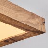 Salmi Taklampa, Panel LED träoptik, Svart, 1-ljuskällor