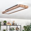 Salmi Taklampa, Panel LED träoptik, Svart, 1-ljuskällor, Fjärrkontroll