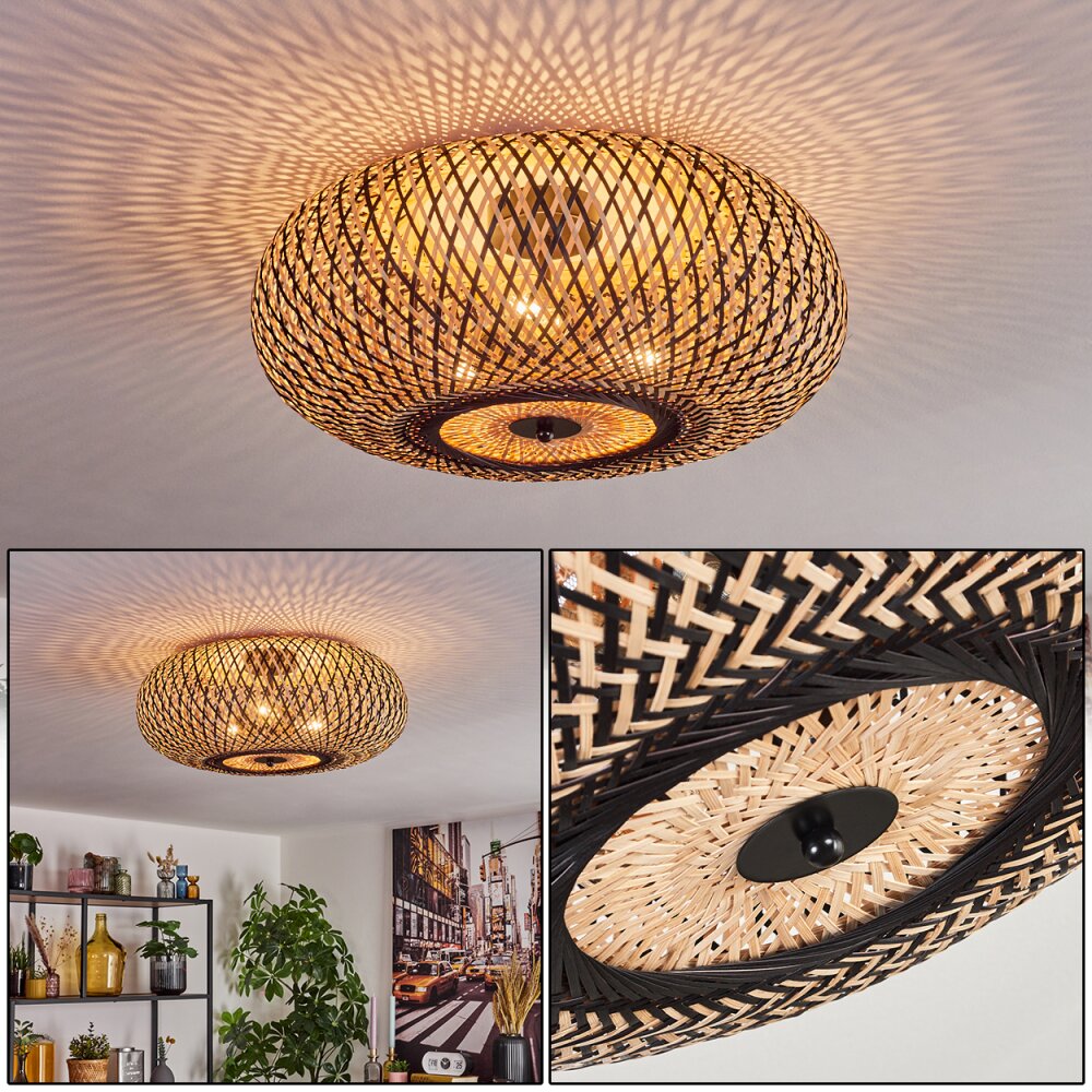 Bauro Taklampa Svart, 3-ljuskällor main product photo