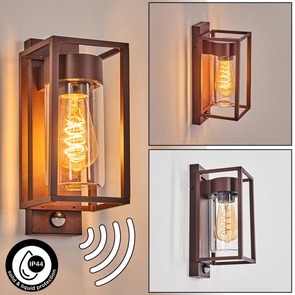 Boucinho vägglampa utomhus Rostfärger, 1-ljuskällor, Rörelsedetektor main product photo