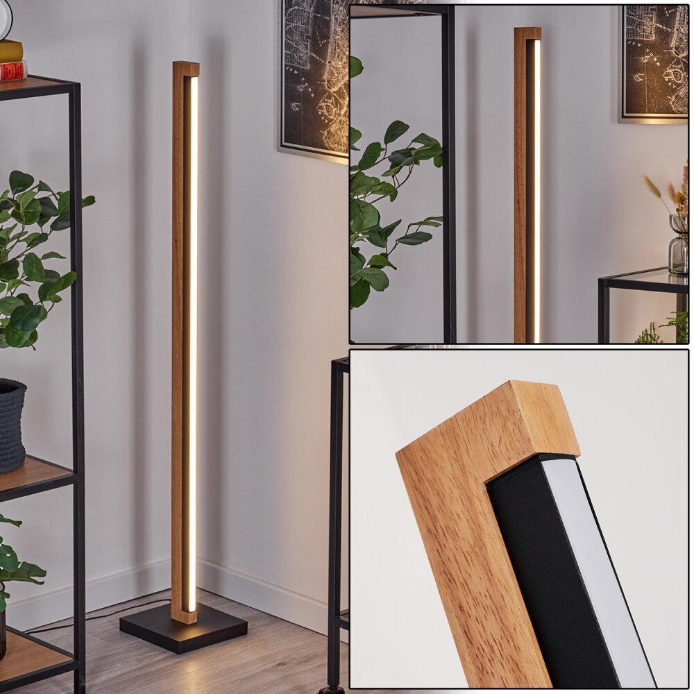 Lemene Golvlampa LED Naturfärger, Svart, 1-ljuskällor main product photo