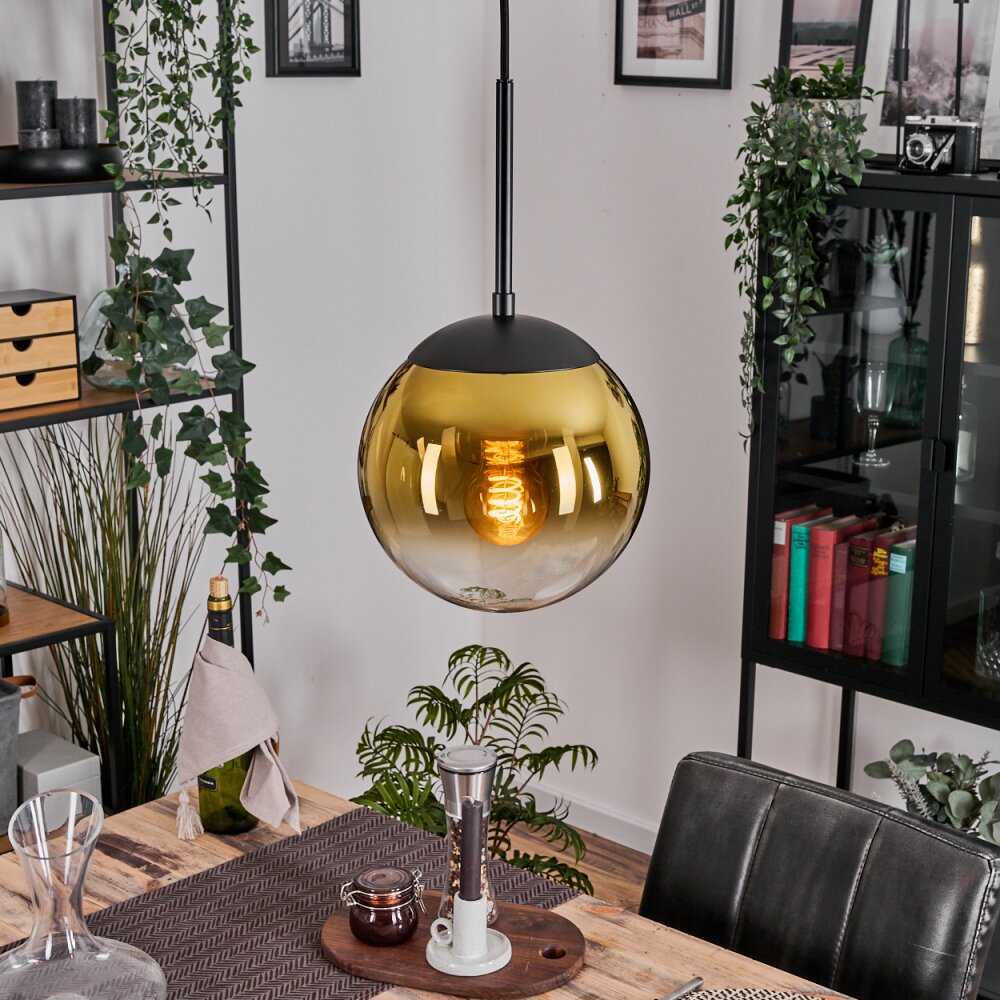 Gastor Pendellampa, kullampa 20 cm Guld, Klart, 1-ljuskällor main product photo