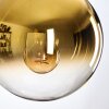 Gastor Pendellampa, kullampa 20 cm Guld, Klart, 1-ljuskällor