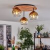 Koyoto Taklampa, kullampa 40 cm Naturfärger, Svart, 3-ljuskällor